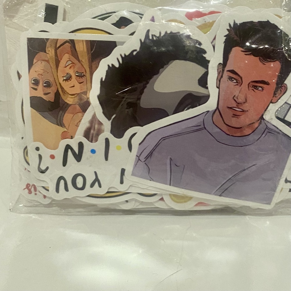 59 pc Friends TV Show Sticker Lot Pivot! Unagi! Could This BE Any More 90s?
